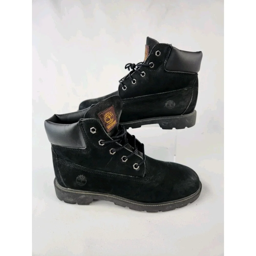 Timberland Classic 6 inch Waterproof Boots Nubuck Leather Boys Mens Sz 7 Women 9
